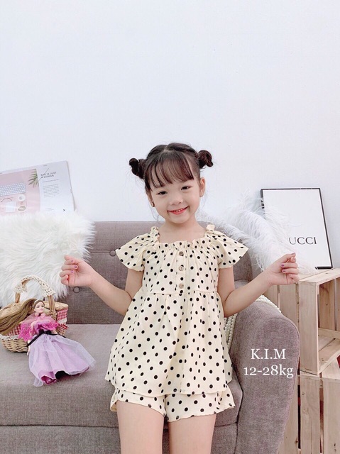 [Bi Bèo] Bộ bi cho bé gái từ 9-19kg