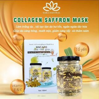 Mặt nạ yến colagen nhụy hoa nghệ tây( saffron)