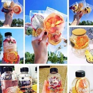 Trà Detox hoa quả sấy ( sét 30 gói + bình )