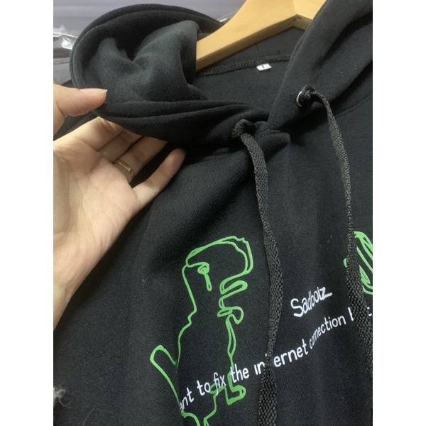 Áo hoodie sadboiz SADDINO form rộng unisex chất cotton ngoại lì mũ hai lớp JASHOP