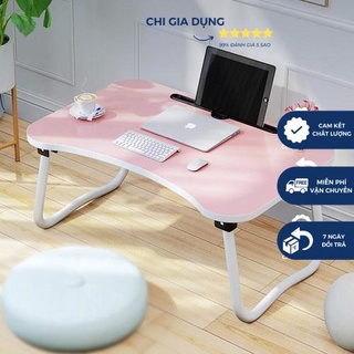 Bàn gấp gọn khe cắm ipad để hàng xịn - bàn học mini mẫu mới 2021