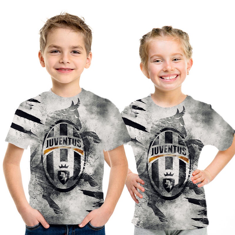 Áo Thun Tay Ngắn In Hình Ronaldo 3D Thời Trang Mùa Hè Dành Cho Bé Gái 2022