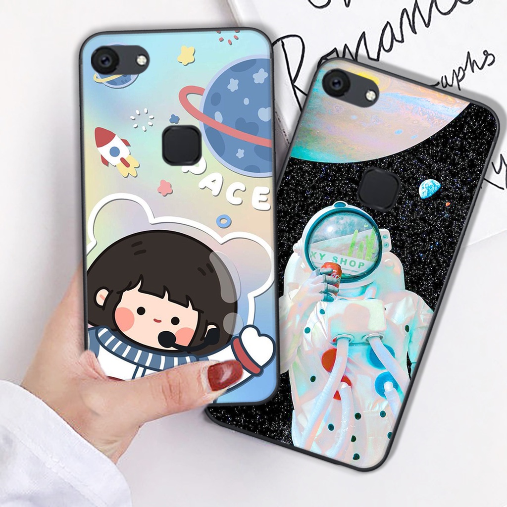 Ốp lưng Vivo V3 - Vivo V3 Max - Vivo V7 - Vivo V7 Plus mẫu  vũ trụ cute đáng yêu, ốp phi hành gia cực đẹp siêu đẹp