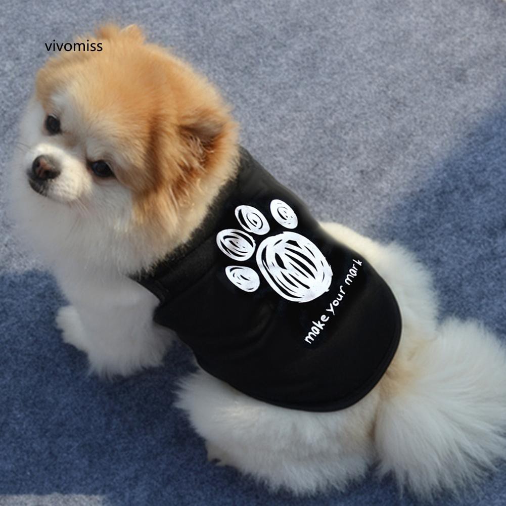 Áo thun in chữ dễ thương cho thú cưng