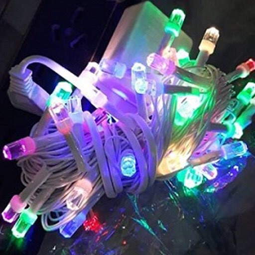 ĐÈN LED LỤC GIÁC LỚN 10M ĐỦ MÀU, VÀNG DÂY ĐEN, DÂY TRẮNG , TRANG TRÍ NHÀ CỬA......