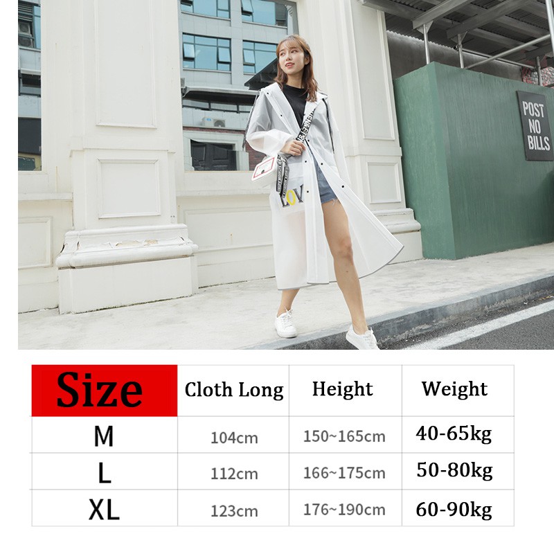 Áo mưa EVA tiện dụng dành cho nữ