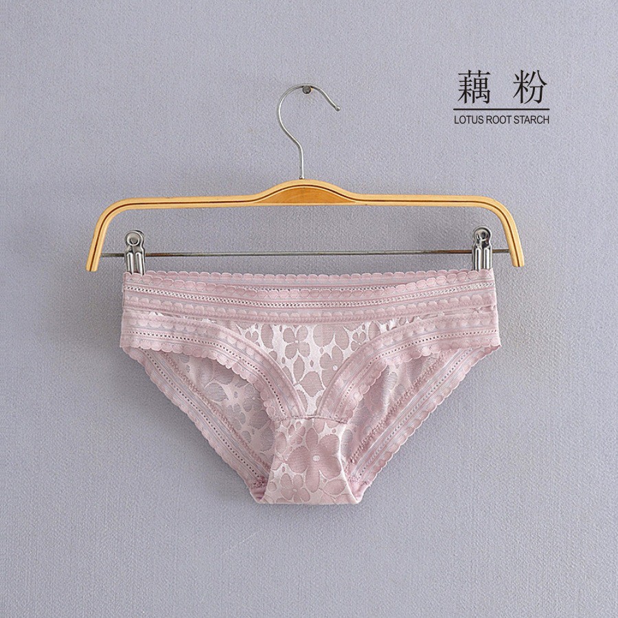 Quần ren hoa lụa bóng cao cấp viền cách điệu