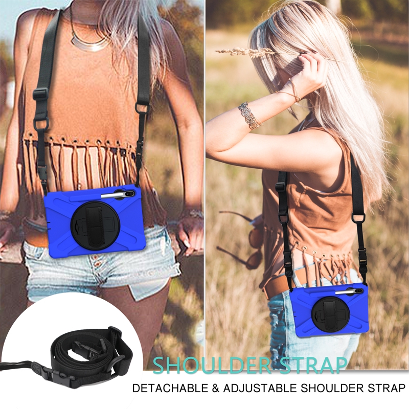 Ốp bảo vệ máy tính bảng chống sốc cho Samsung Galaxy Tab S6  kèm dây đeo