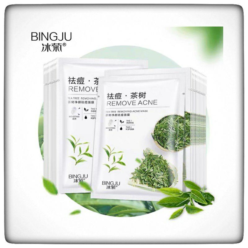 Mặt Nạ Tràm Trà BINGJU giảm mụn