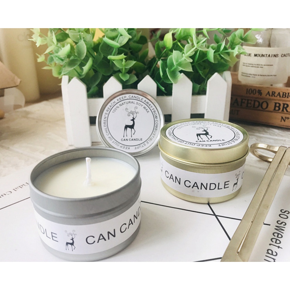 Nến Thơm Can Candle Hộp Thiếc Thư Giãn Khử Mùi Vintage