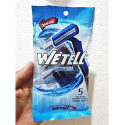 Combo 10 cây cạo râu Wetell tiện lợi