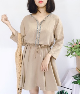 Đầm da lộn