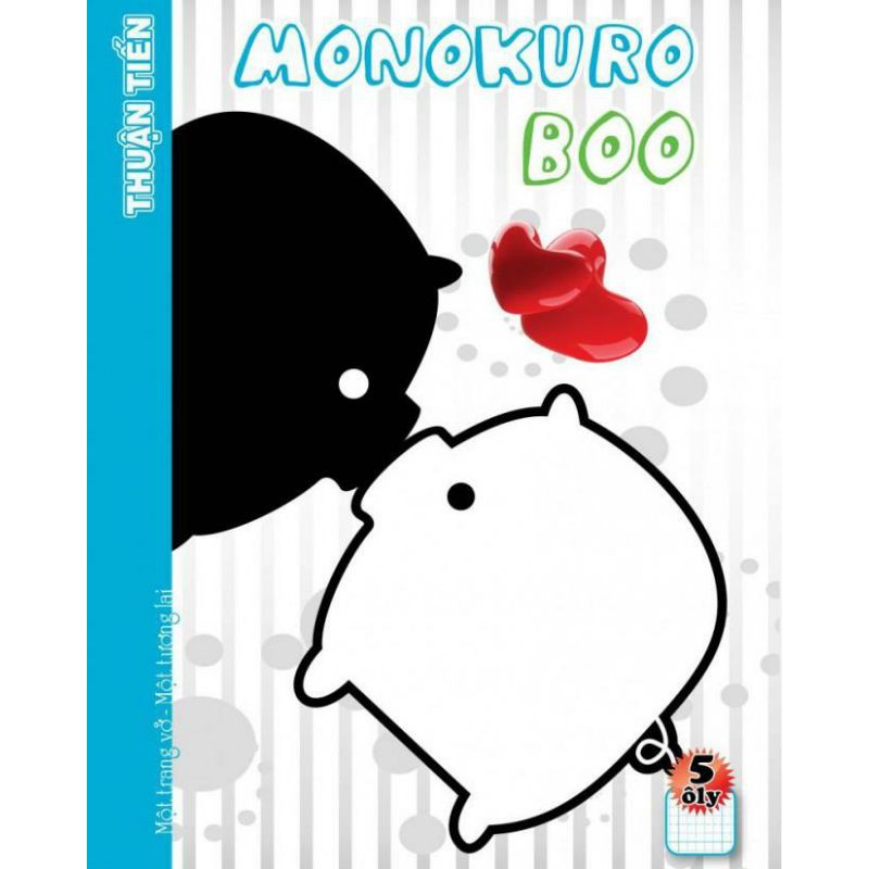 Lốc 10 Quyển Tập 96 Trang Monokuro Boo ngang Thuận Tiến ( Heo )