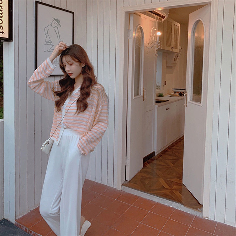 Áo cardigan IELGY dệt kim mỏng cài nút chống nắng thời trang cho nữ