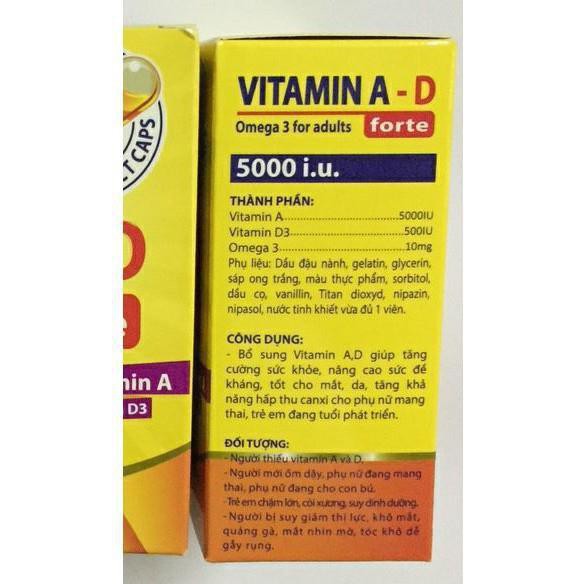Viên Uống Vitamin A Hộp 100 viên