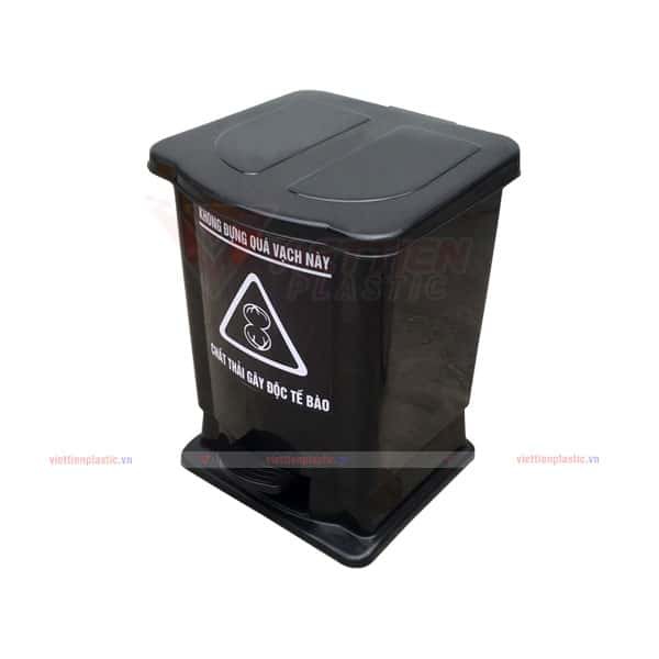 Thùng rác y tế 20 lít - Thùng rác nhựa đạp chân 20l - thùng rác phân loại chính hãng