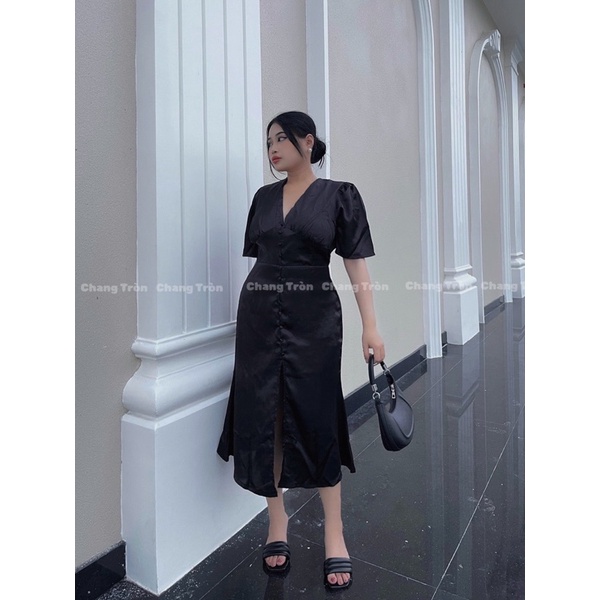 Đầm Tiệc Lụa Bigsize Siêu Tôn Dáng