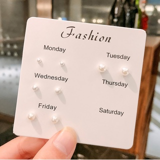 6 Đôi Bông Tai Đính Ngọc Trai Dễ Thương