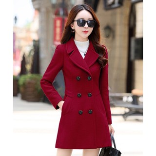 [Yumi Shop ] Áo Khoác Dạ Nữ Cổ Vest Cao Cấp