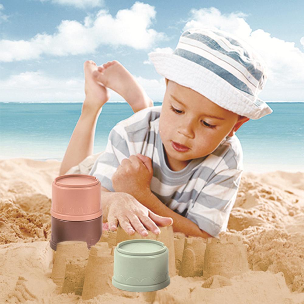 Đồ Chơi Tháp Cân Bằng Bằng Đồng Hồ Cát Lúa Mì REBUY1 Dành Cho Trẻ Em