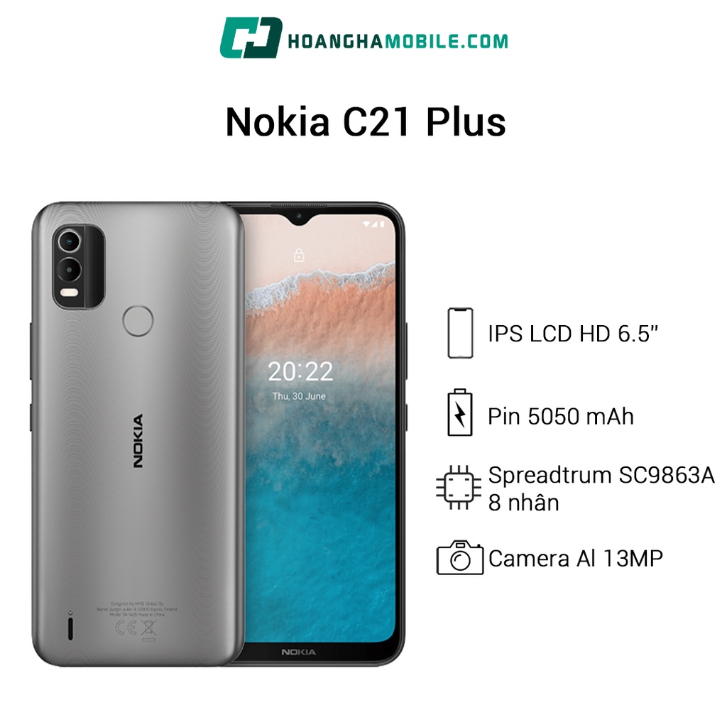 Điện Thoại Nokia C21 Plus Bảo Hành 12 Tháng Chính Hãng - Hoàng Hà Mobile