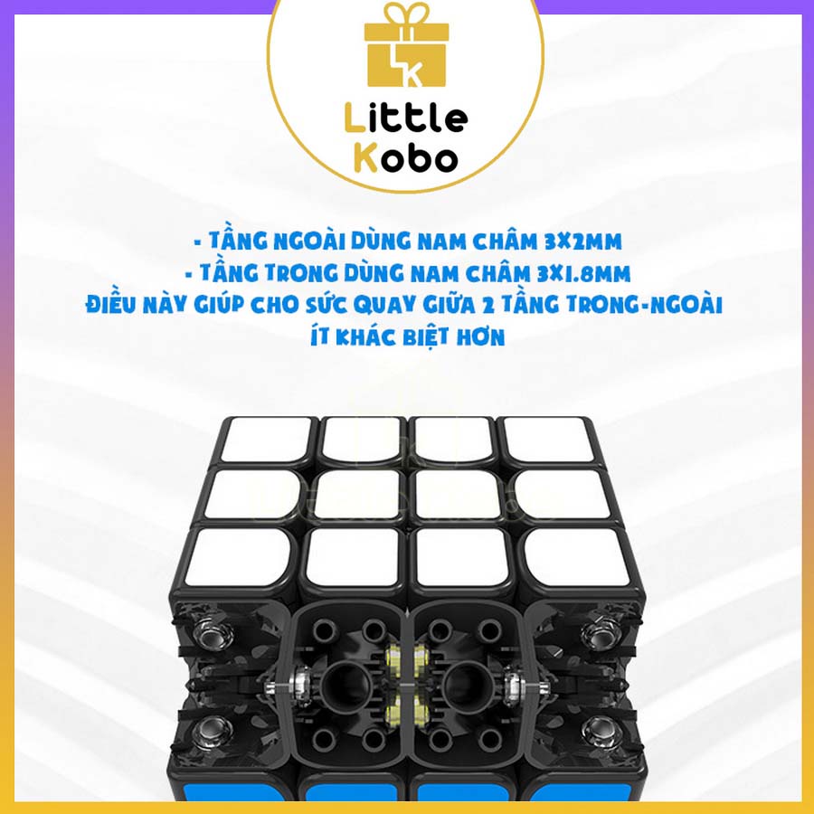 Rubik Gan 460 M Rubik 4x4 Nam Châm Dòng Cao Cấp Flagship Rubic 4 Tầng Đồ Chơi Thông Minh