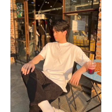 Áo thun nam cổ tròn dáng rộng tay trễ Basic Tee CHOU IN HANOI