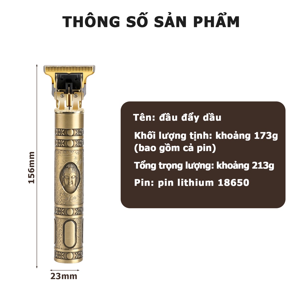 Tông đơ chấn viền -T9 Tông đơ cắt tóc tượng Phật,Tăng đơ cắt tóc cạo râu - Tông đơ cắt tóc gia đình cạo râu