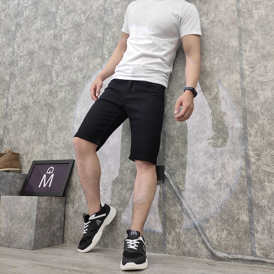 Quần short jean nam Inichi vải giày loại tốt