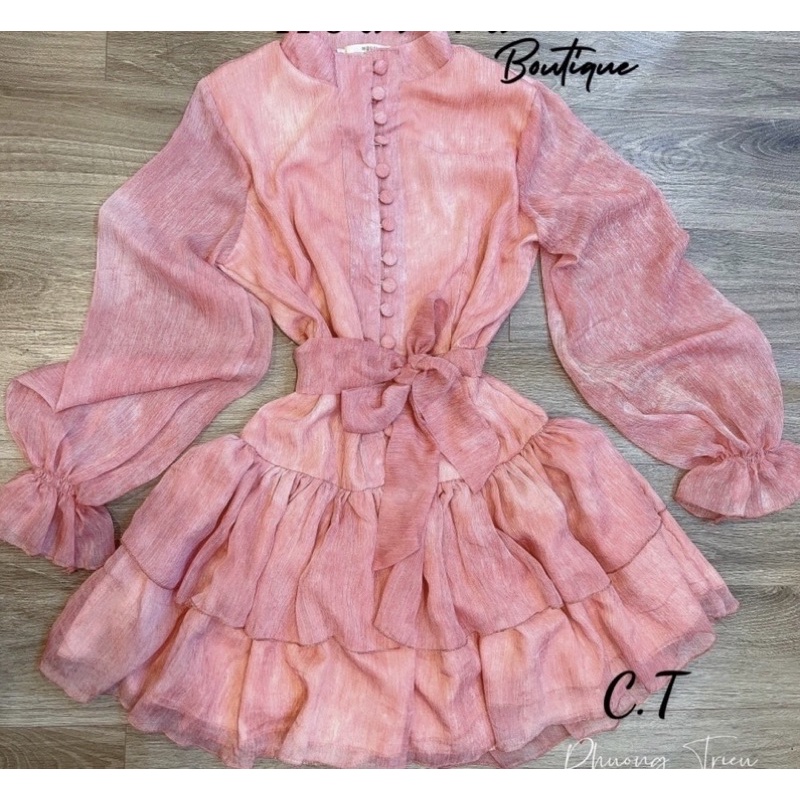 Váy tơ cúc bọc hồng baby xinh xỉu