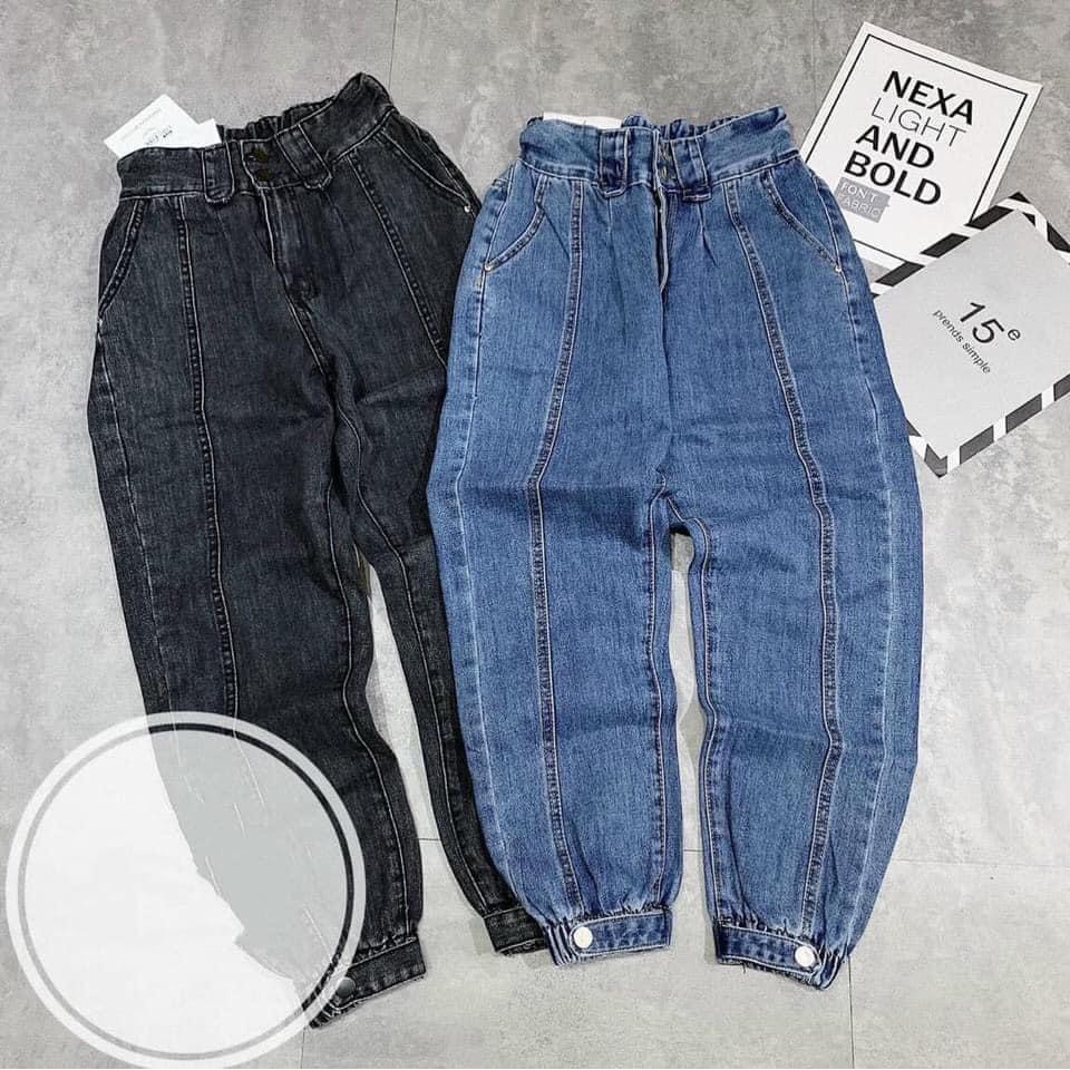 Quần jean bom bo gân chun cho nữ QDN170