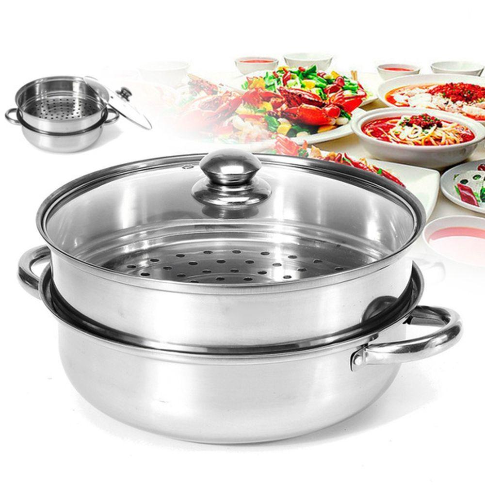 1 Nồi Hấp Bằng Thép Không Gỉ 28cm Chất Lượng Cao