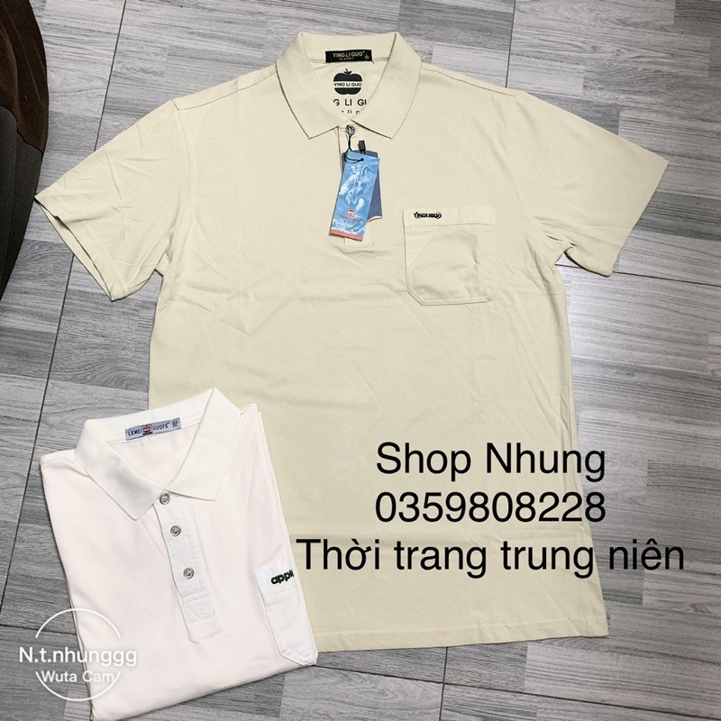 Áo thun nam trung niên (phom rộng) trung tuổi cộc tay có size to