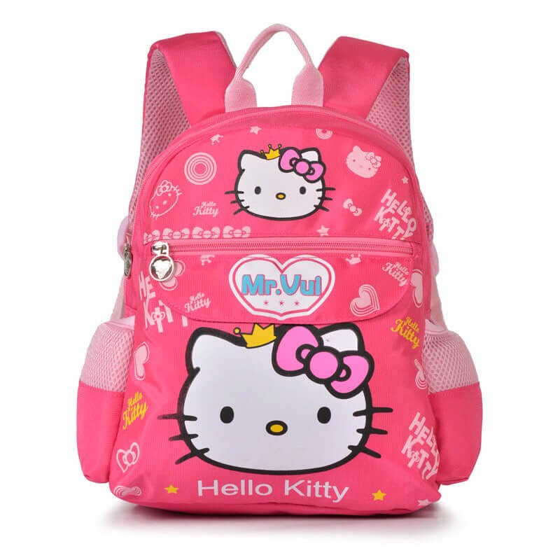 Balo mẫu giáo Mr Vui 727 ba lô in hình cho bé gái ( kích thước 30 x 26 x 15 cm)