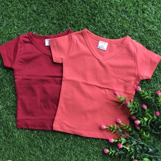 Áo phông basic cho bé cổ tim cotton 4 chiều co giãn