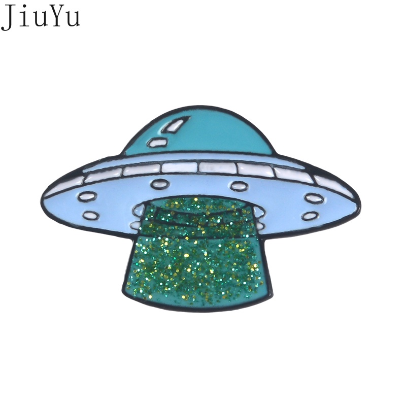 Ghim Cài Áo Hình Hành Tinh Hoạt Hình UFO / Mèo / Phi Hành Gia / Vũ Trụ Ngộ Nghĩnh