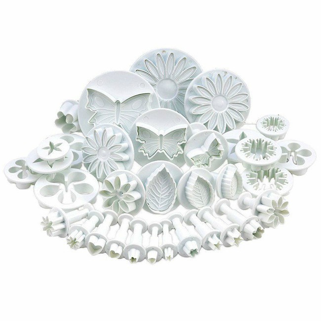 Bộ 33 khuôn cắt tạo hình bánh quy, rau câu - BX1222