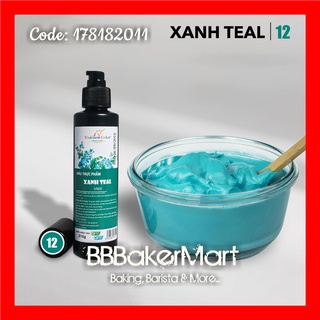 210GR - Màu nước thực phẩm làm bánh UNICORN COLOR - Màu XANH TEAL