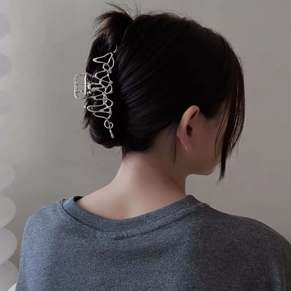 Kẹp bấu tóc cỡ lớn nhiều màu sắc phong cách Harajuku Hàn Quốc cổ điển cho nữ