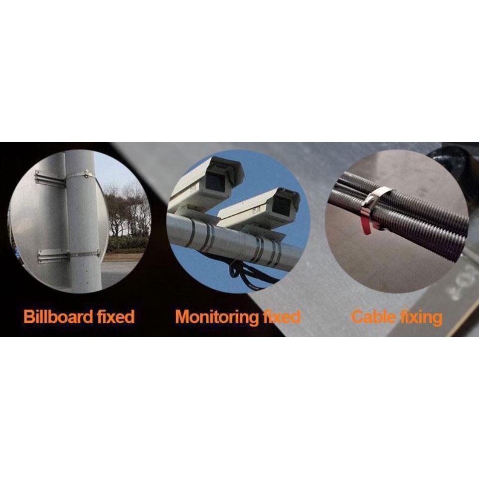 Dây rút inox, dây thít inox, dây lạt inox, Cable tie, Staness steel cable tie, dây rút 7.9x360mm  - USA