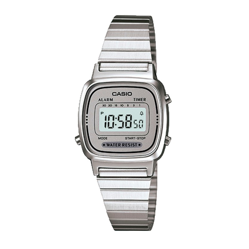 Đồng hồ Casio chính hãng nữ dây thép LA670WA-7DF