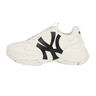 Giày MLB CHUNKY NY Chính Hãng, Giày MLB Nam Nữ Hàn Quốc CHUNKY NY TRẮNG LOGO ĐEN Năng Động Thời Trang