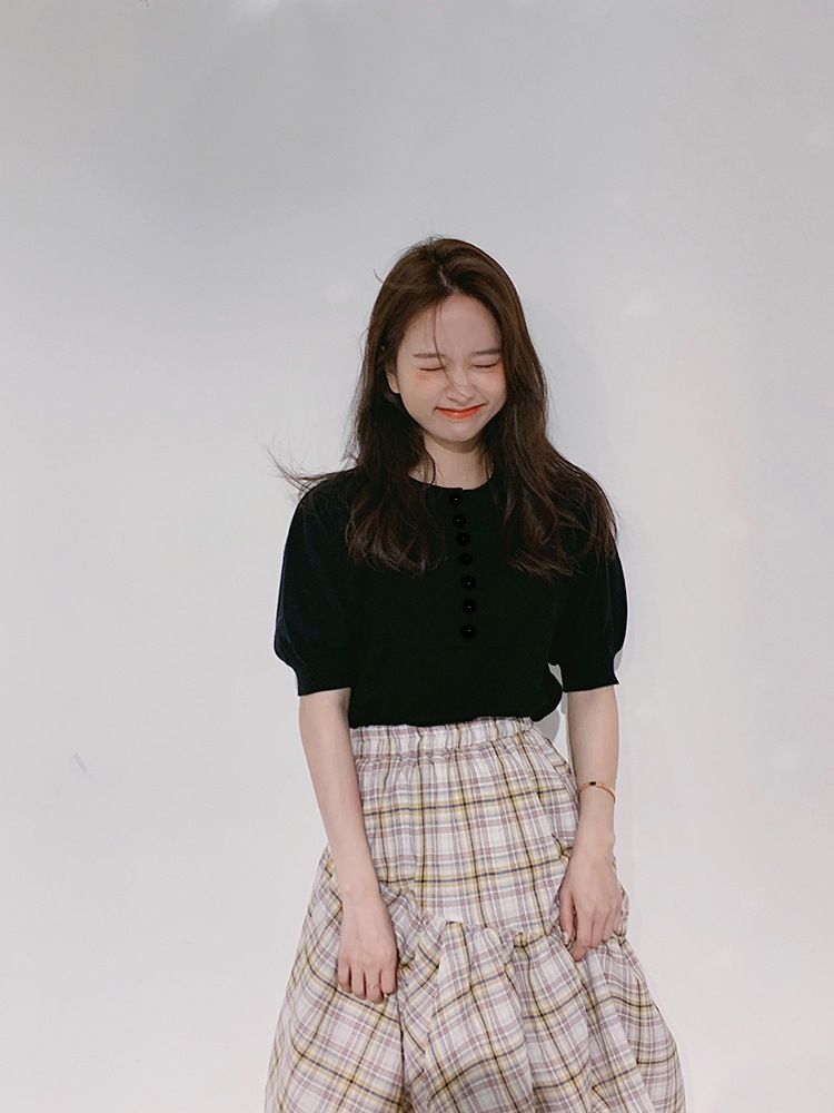 Áo thun IELGY tay ngắn cổ tròn thời trang mùa hè dành cho nữ