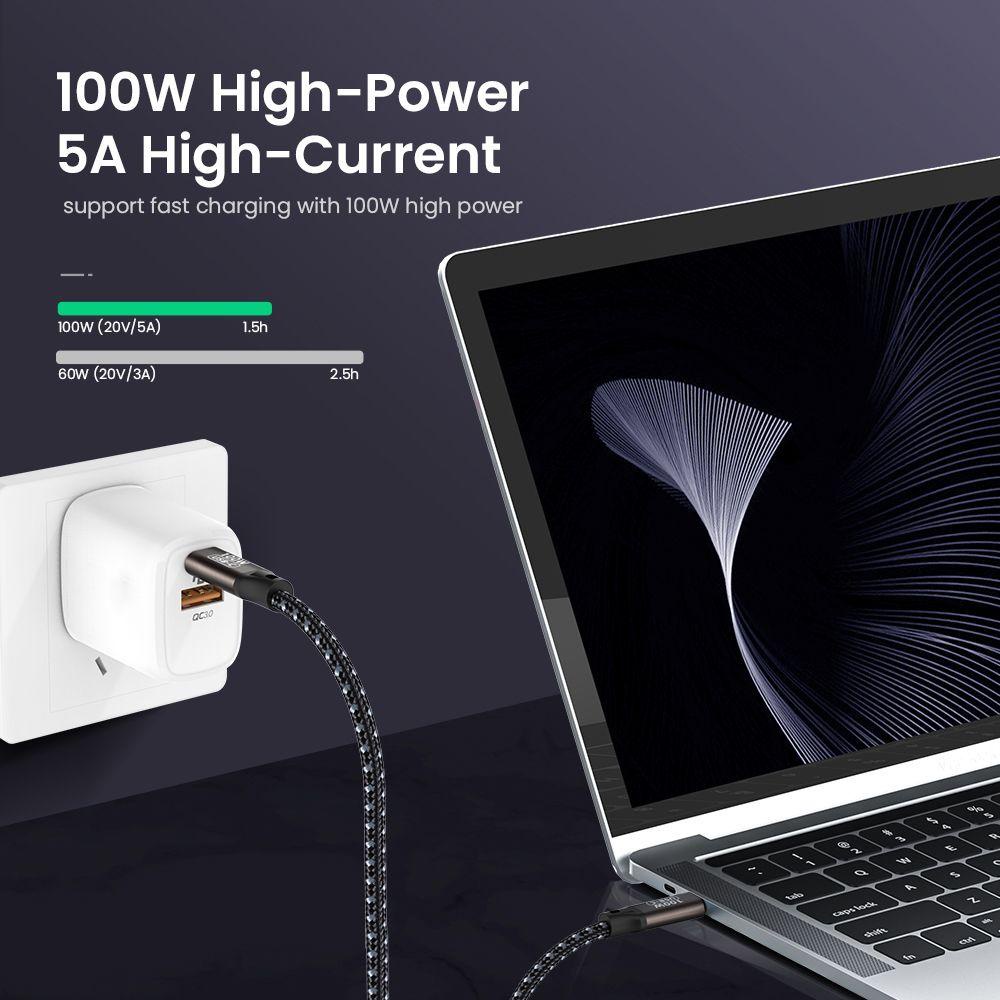 MYRONGVN Cáp ChuyểN ĐổI TốC Độ Cao 5A PD 100W Cho Samsung Huawei