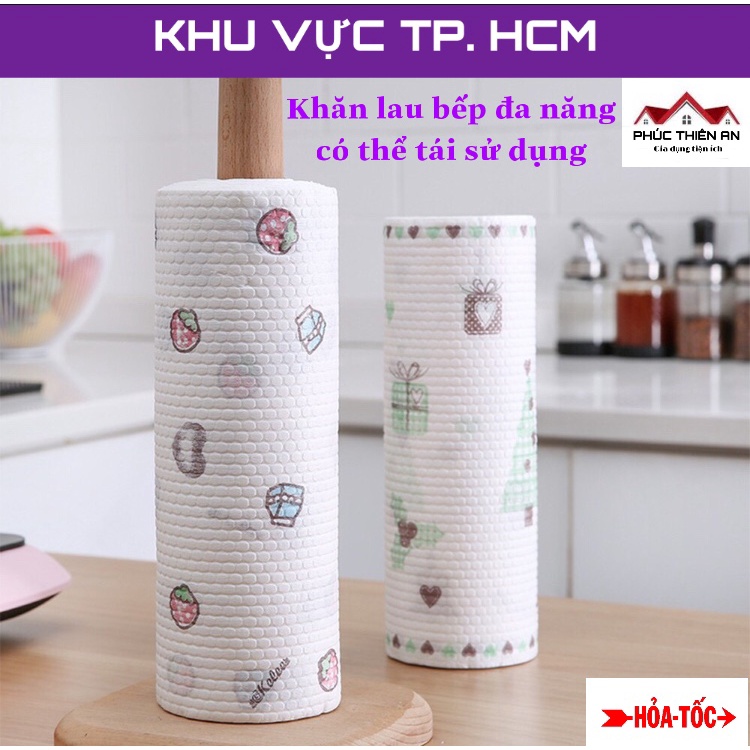 Cuộn giấy lau nhà bếp đa năng có thể tái sử dụng nhiều lần - Tiện dụng, tiết kiệm