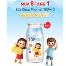 Chai Sữa Chua Uống công thức TOPKID hương Phomat tự nhiên chai 90ml