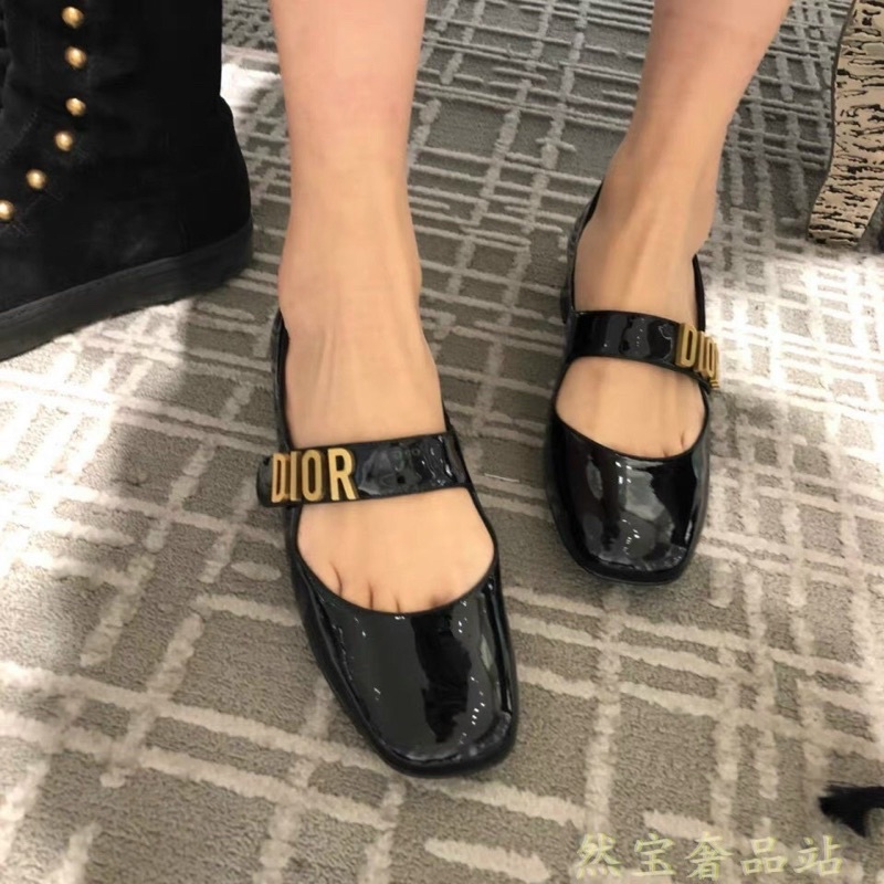 Giầy Dior quai dán e về đủ sz 2 màu đen - kem