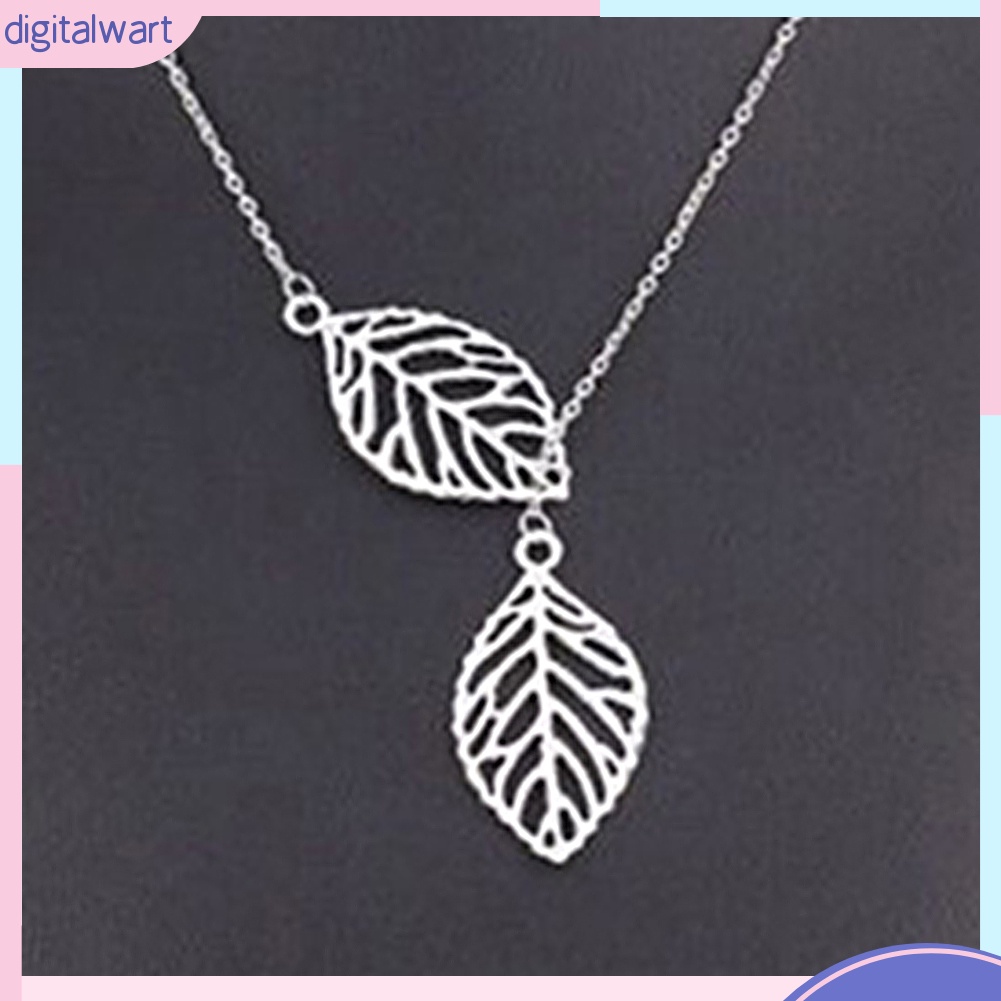 Dây Chuyền Mặt 2 Chiếc Lá Thời Trang Nữ Tính