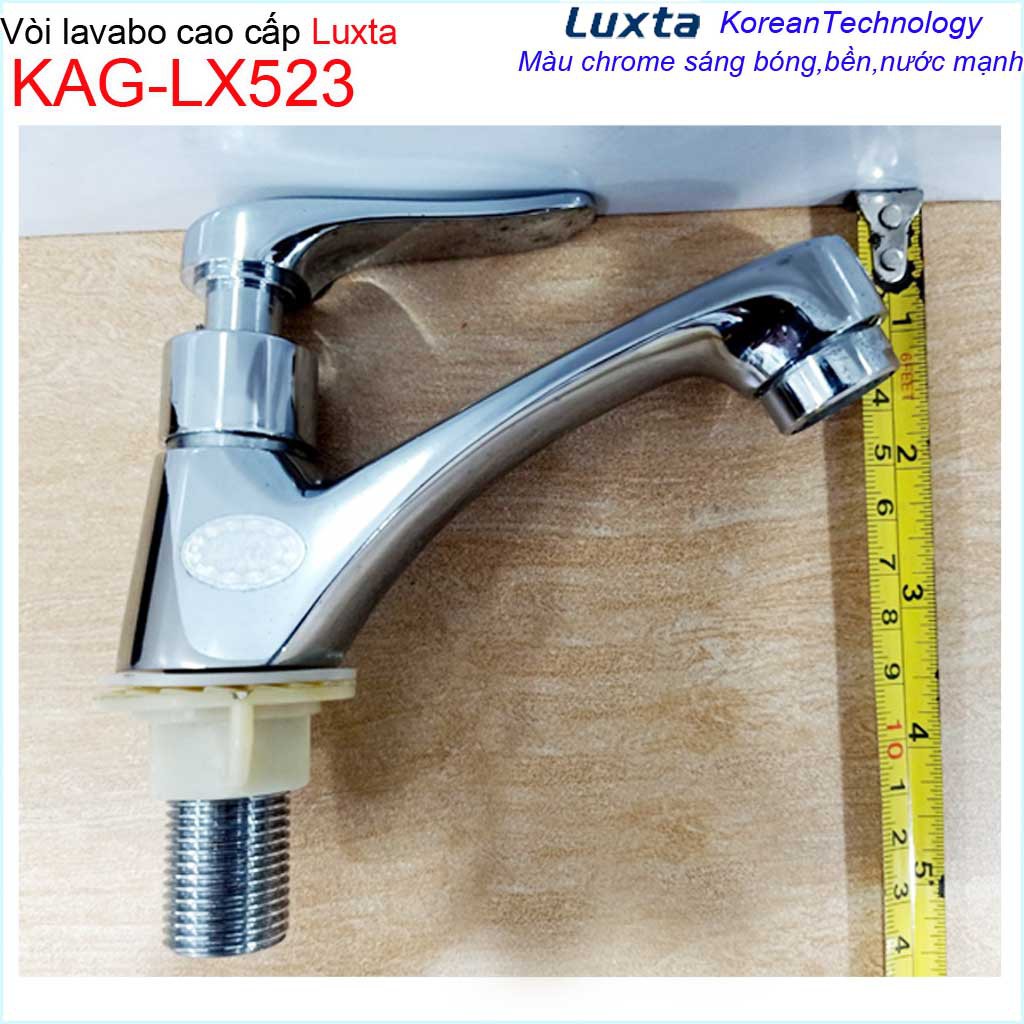 Vòi lavabo lạnh Luxta KAG-LX523 tay gạt, vòi chậu rửa mặt nước mạnh thiết kế tuyệt đẹp sử dụng siêu bền