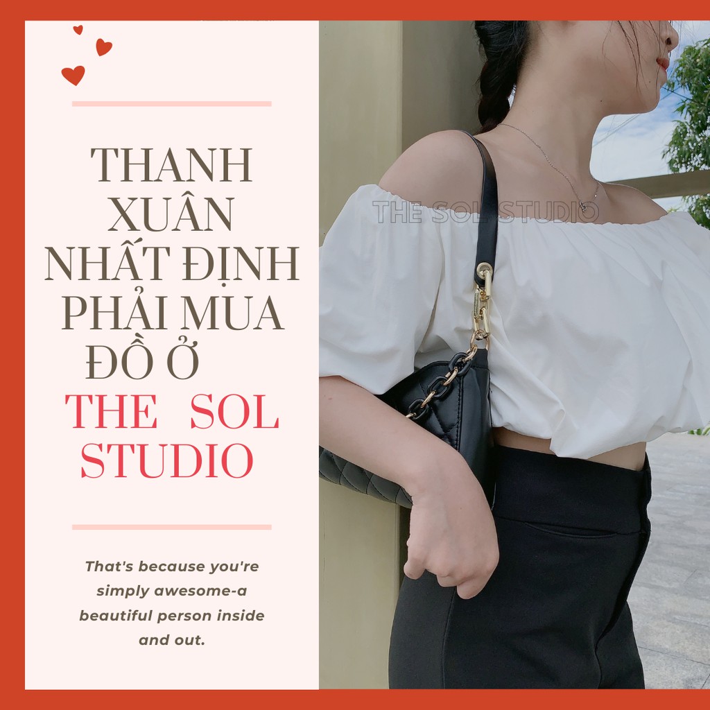 Áo Tay Bèo Crop Top Tiểu Thư Xinh Xắn Dễ Thương Hot Girl